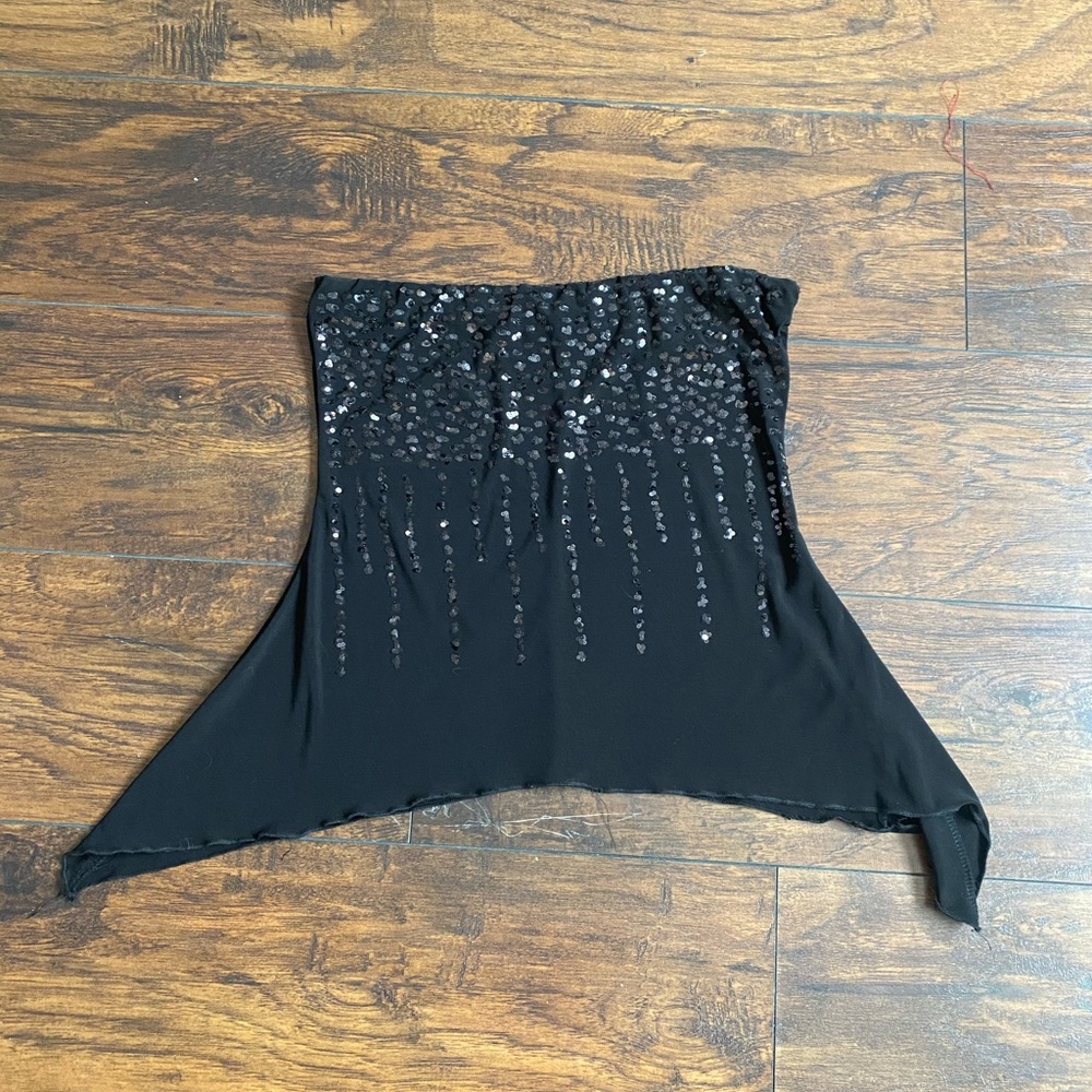 Black Sequin Top